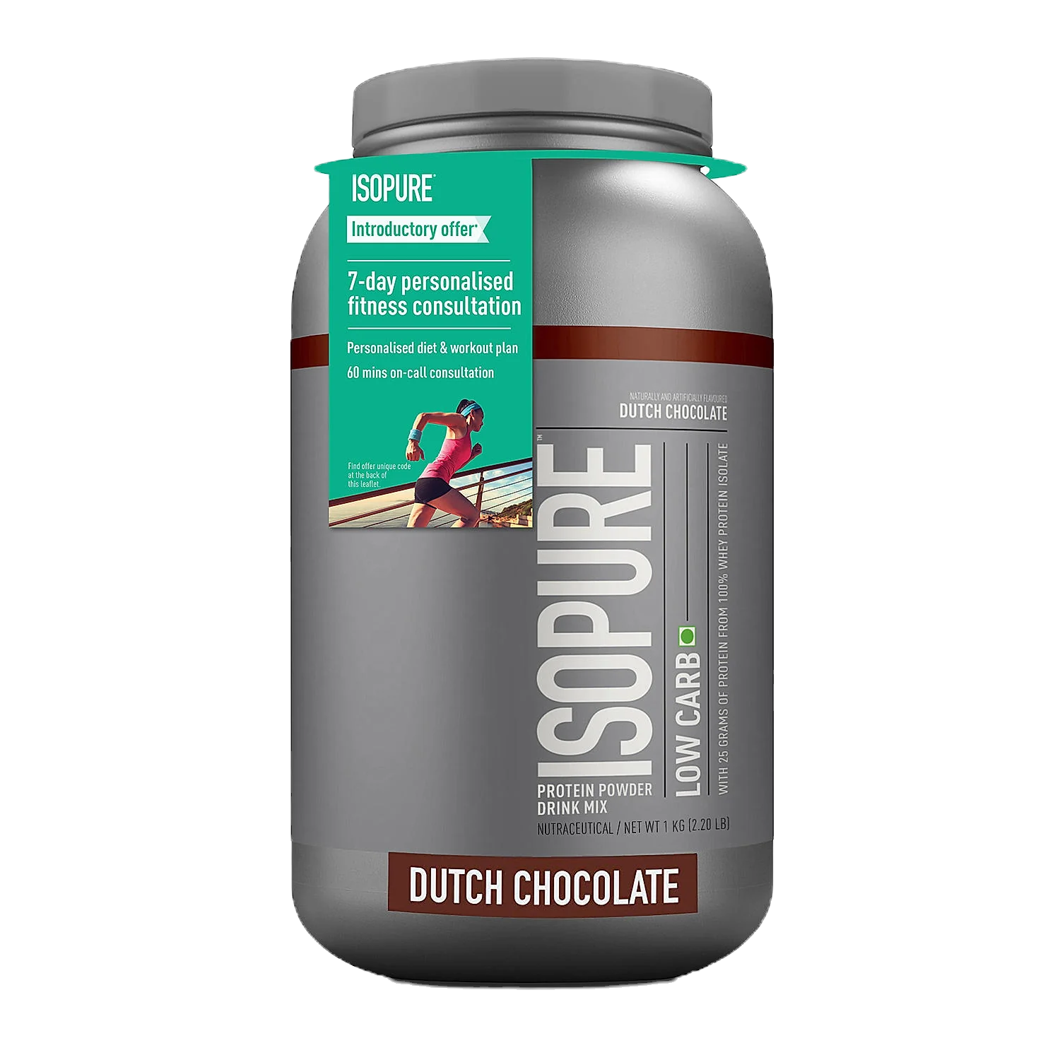 Isopure Low Carb 100% Whey Protein | 1 Kg | Dutch Chocolate