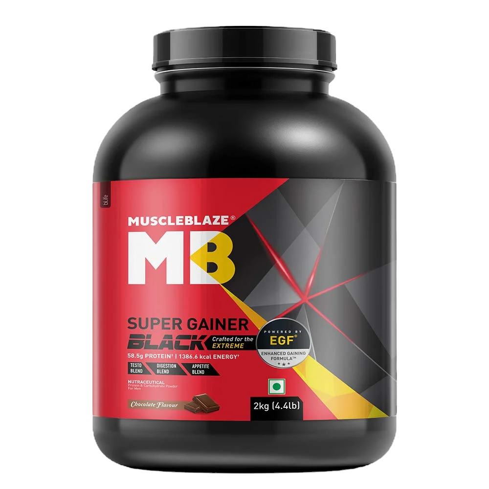MuscleBlaze Super Gainer Black | 2 kg | Chocolate