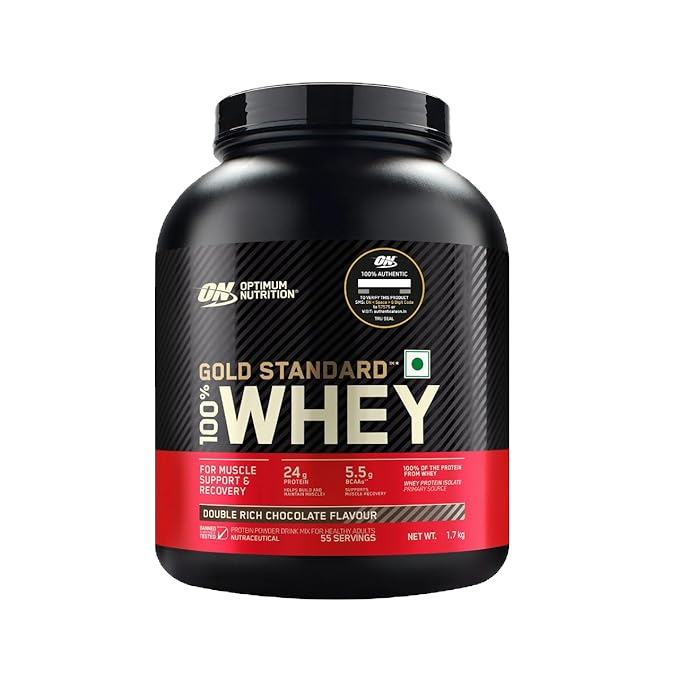 Optimum Nutrition Gold Standard Whey | 1.7 Kg | Double Rich Chocolate
