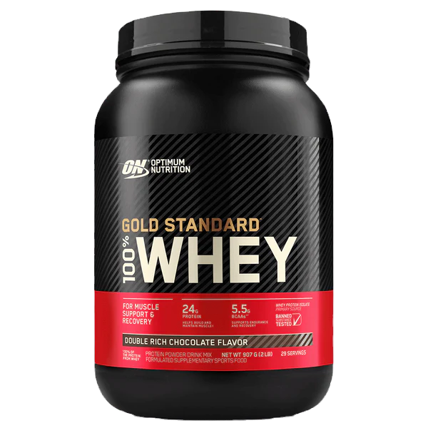 Optimum Nutrition (ON) Gold Standard 100% Whey | 907 gms | Double Rich Chocolate