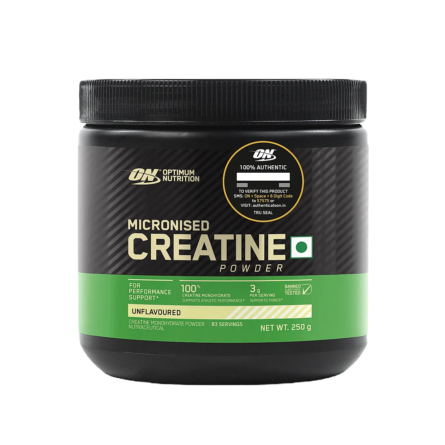Optimum Nutrition (ON) Micronized Creatine Monohydrate | 250 gms | Unflavoured