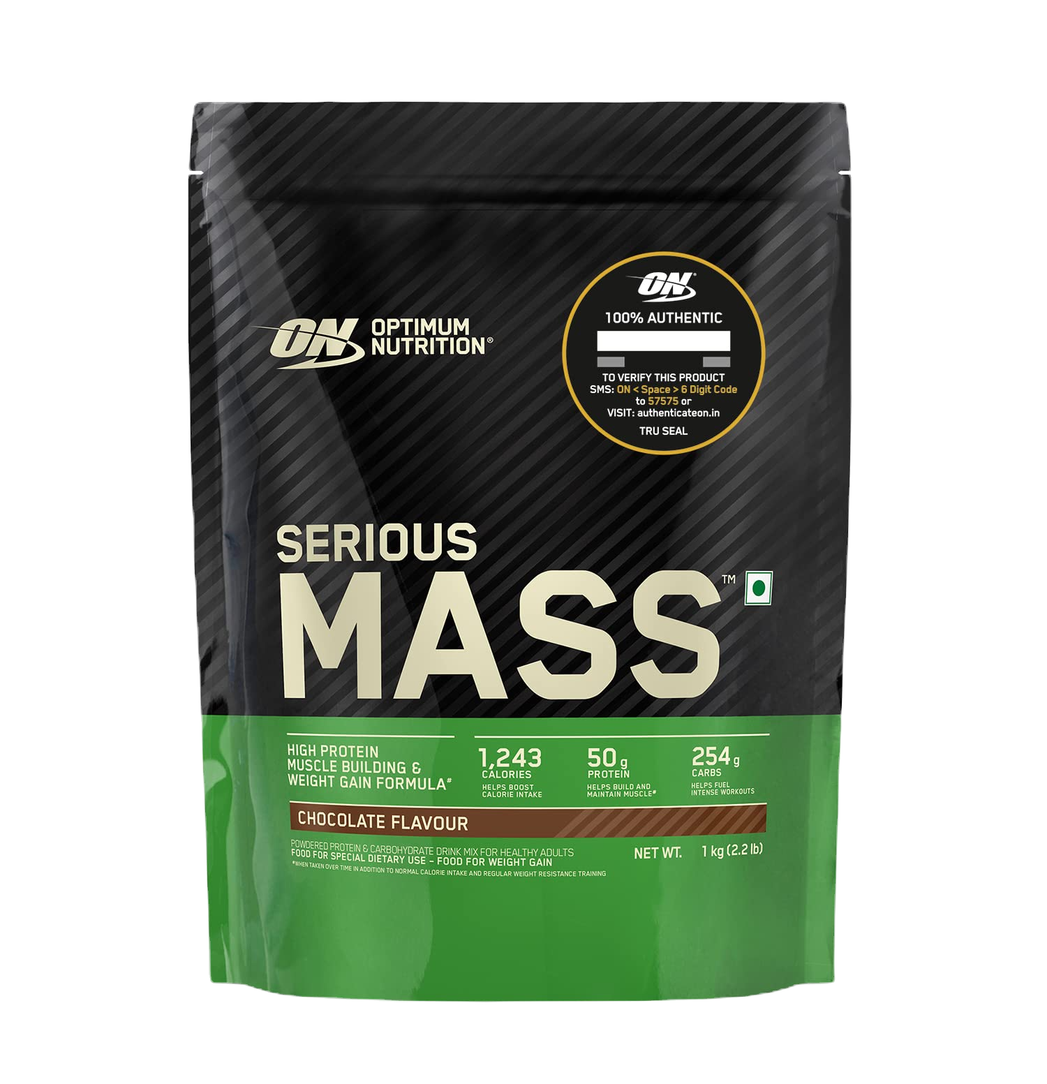 Optimum Nutrition (ON) Serious Mass | 1 Kg | Chocolate